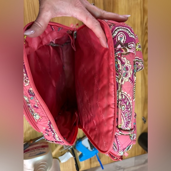 Vera Bradley Call me Coral Laptop backpack Retired pattern 034 - Picture 15 of 15